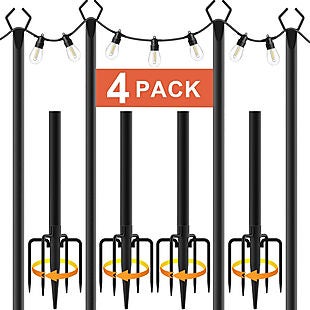 50% Off 10' String Light Pole Set