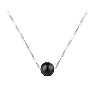 Silver & Lab Pearl Necklace $16