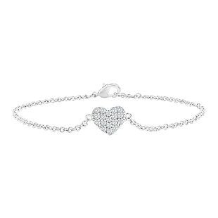 Crystal Pave Heart Bracelet $12