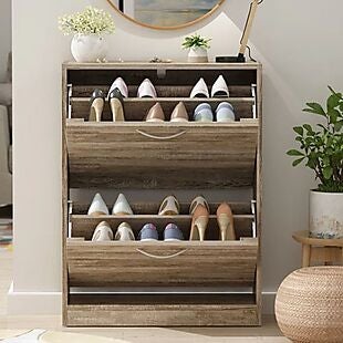 12 Pair Shoe Storage Cabinet $51