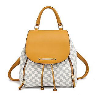 MKF Faux-Leather Backpack $50
