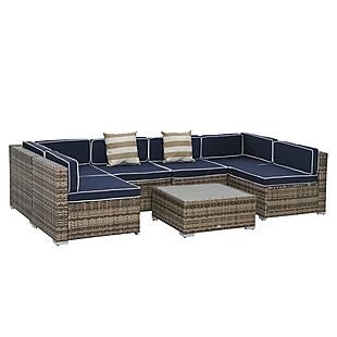 7pc Modular Patio Sectional Set $521