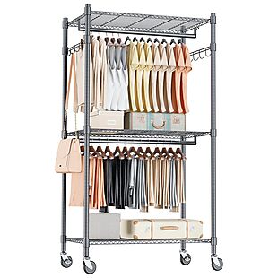 Rolling Clothing Rack $64