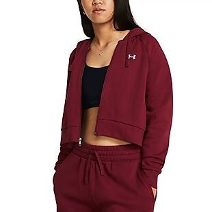 Under Armour Cropped Zipper Hoodie $24