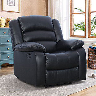 37" Faux-Leather Recliner $254
