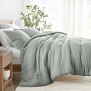 72% Off Waffle-Textured Comforter Sets