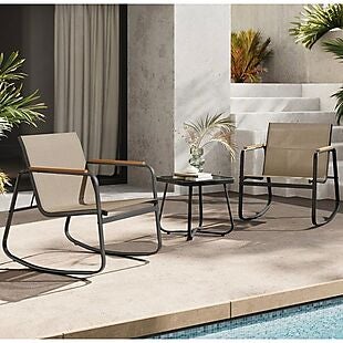 3pc Patio Rocking Chair Set $89