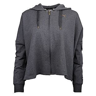 Puma Cropped Full-Zip Hoodie $13