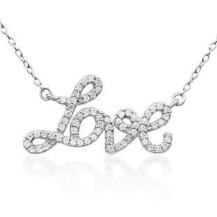 1/2ct Diamond Love Necklace $100