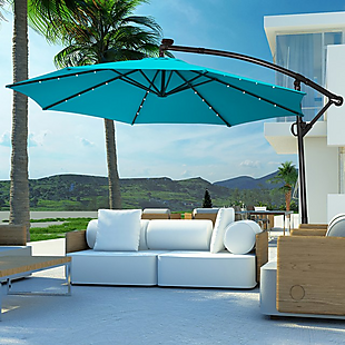 10' Solar LED Rotating Umbrella $105