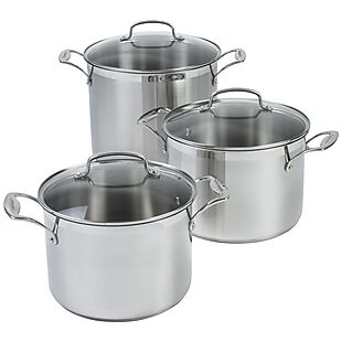 6pc Cuisinart Stock Pot Set $65