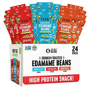 24pk Only Bean Roasted Edamame Snacks $16
