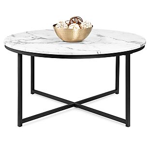 Round Faux-Marble Coffee Table $79