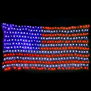 6.5' LED American Flag $19