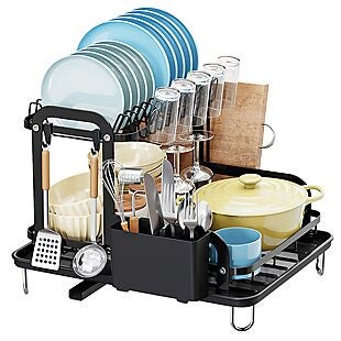 Dish-Drying Rack with Drain Board $30