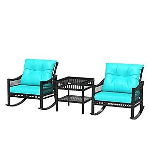 3pc Outdoor Rocking Chair Set $153