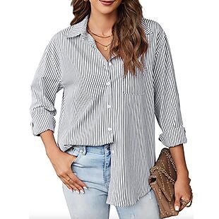 Women's Button-Down Shirt $12