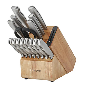 16pc Farberware Knife Block Set $40