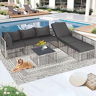 7pc Modular Patio Sectional Set $550