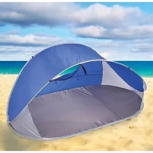 Pop-Up Beach Tent with Carry Bag $35