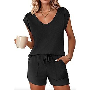 Women's Loungewear Set with Pockets $11
