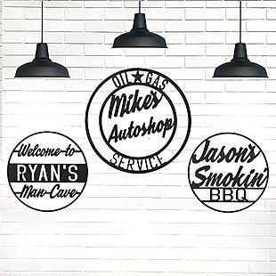 Custom Garage Wall Sign $26