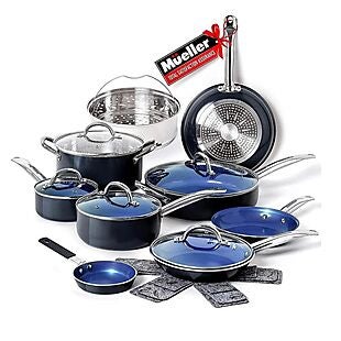 14pc Mueller Non-Stick Cook Set $82