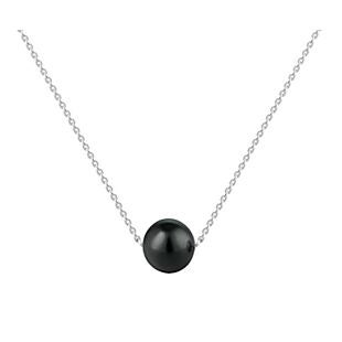 925 Silver Simulated Pearl Necklace $15