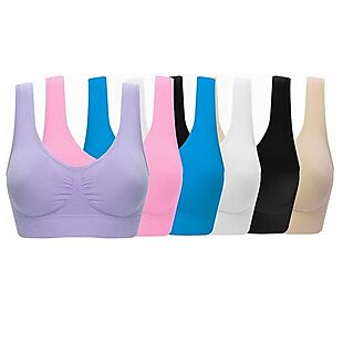 6pk Seamless Sports Bras $15