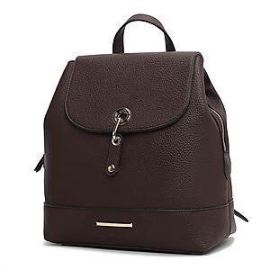 MKF Faux-Leather Backpack $49