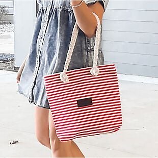 14" Canvas Tote Bag $10