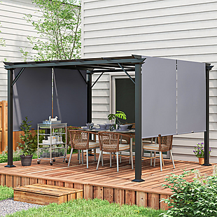 12' x 10' Steel Adjustable Pergola $193