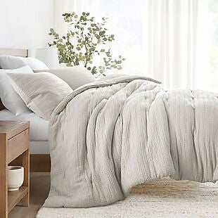 72% Off Waffle-Textured Comforter Sets