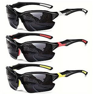 3pk Polarized Sport Sunglasses $13