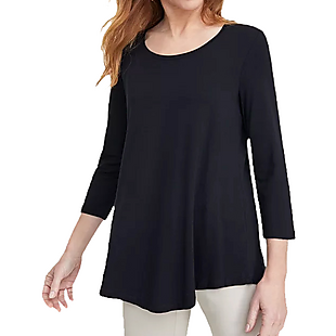 Three-Quarter-Sleeve Scoop-Neck Top $6