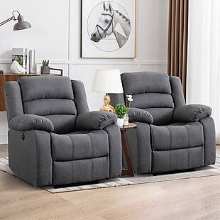 Set of Two Power Recliners $540