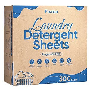 300 Laundry Detergent Sheets $8