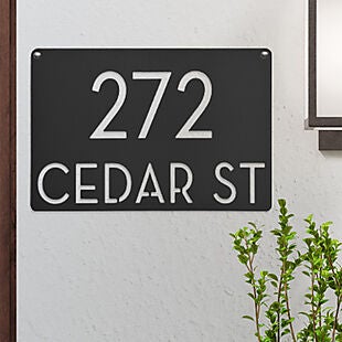 Custom Address Sign $19