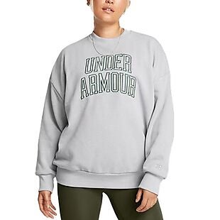 UA Icon Heavyweight Crew Sweatshirt $23