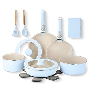 18pc Gotham Steel Ceramic Cook Set $67
