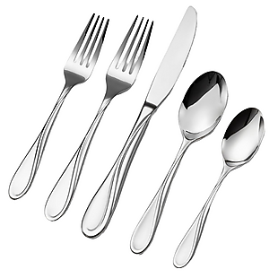 45pc Stainless Steel Flatware $43