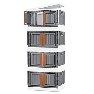 4pc Stackable Storage Bins $58 Shipped