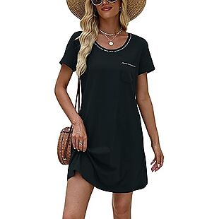 Casual Crewneck Dress $8