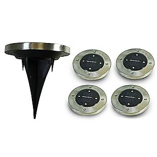 16pk Solar Patio Disc Lights $32