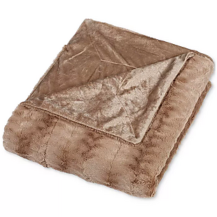 Micromink Faux-Fur Blanket $20 All Sizes