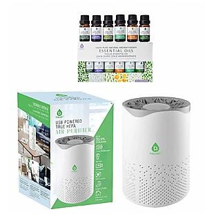 Pursonic Air Purifier & 6pk Oils $30