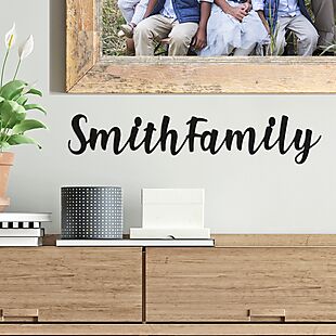 Custom Script Wall Sign $22