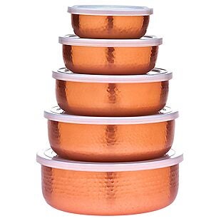5pc Godinger Storage Bowl Set $28