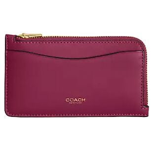 Coach Leather Card Case $48