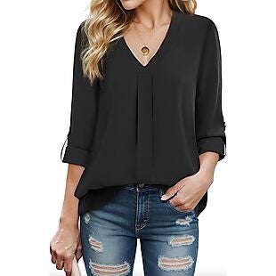 Women's V-Neck Blouse $7